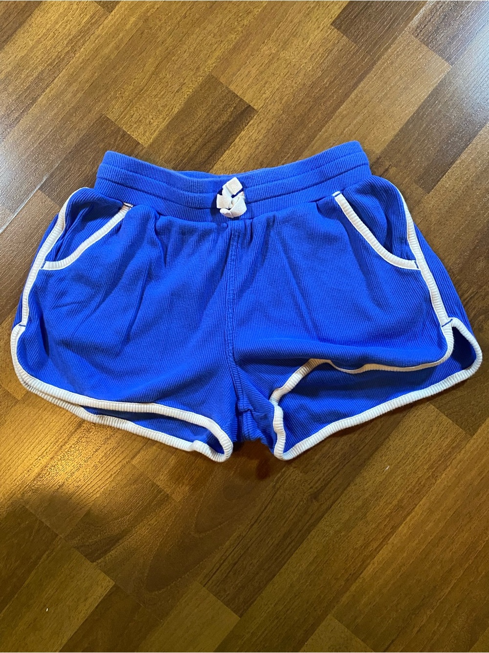 Women’s Blue Trim Retro Lounge Shorts